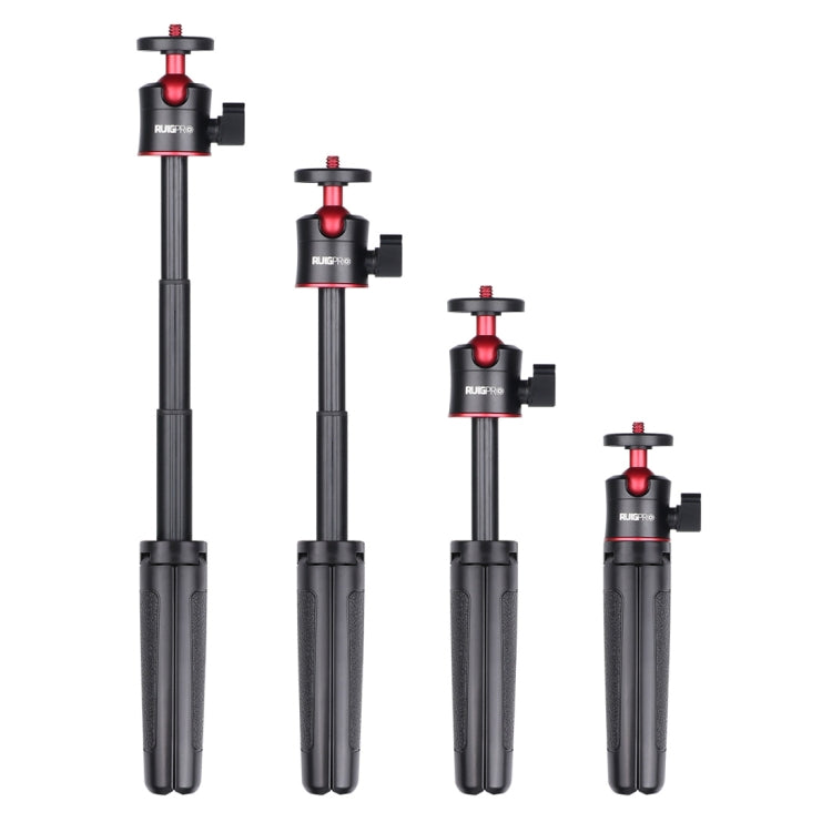 RUIGPRO Multi-functional Foldable Tripod Holder Selfie Monopod Stick with Ball Head & Phone Clamp & Bluetooth Remote Control for GoPro, Insta360, DJI and Other Action Cameras(Black) - free shipping - PMC Jewellery - Order now!