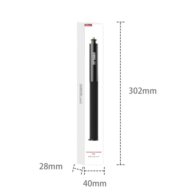STARTRC 1.3m Handheld Extendable Pole Monopod (Black) - free shipping - PMC Jewellery - Order now!