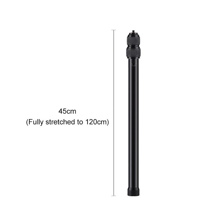 Selfie Stick Adjustable Extension Rod, Length: 45-120cm (Black) - free shipping - PMC Jewellery - Order now!