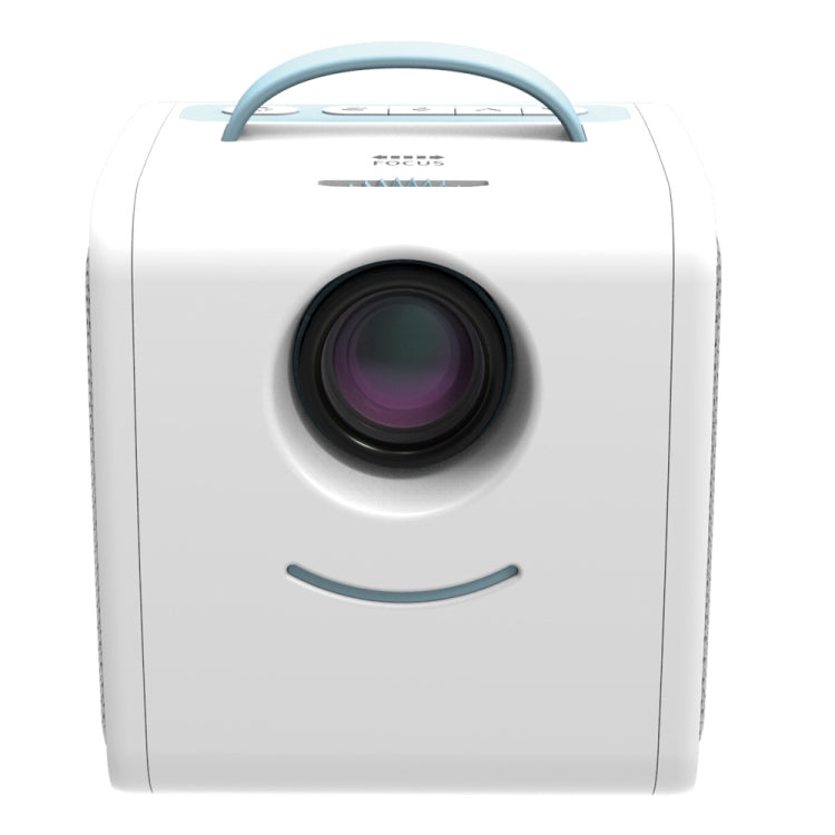 W-S1 10W Children Video Projector 30 Lumens HD 1080P LCD Technology, Support AV / USB / Mini SD Card / HDMI / Audio (Pink)