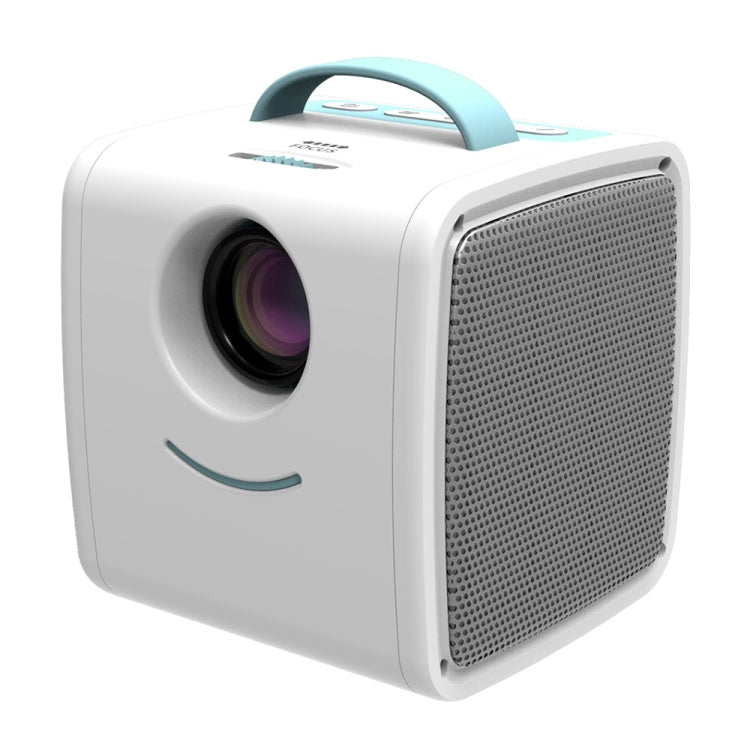 W-S1 10W Children Video Projector 30 Lumens HD 1080P LCD Technology, Support AV / USB / Mini SD Card / HDMI / Audio (Blue)