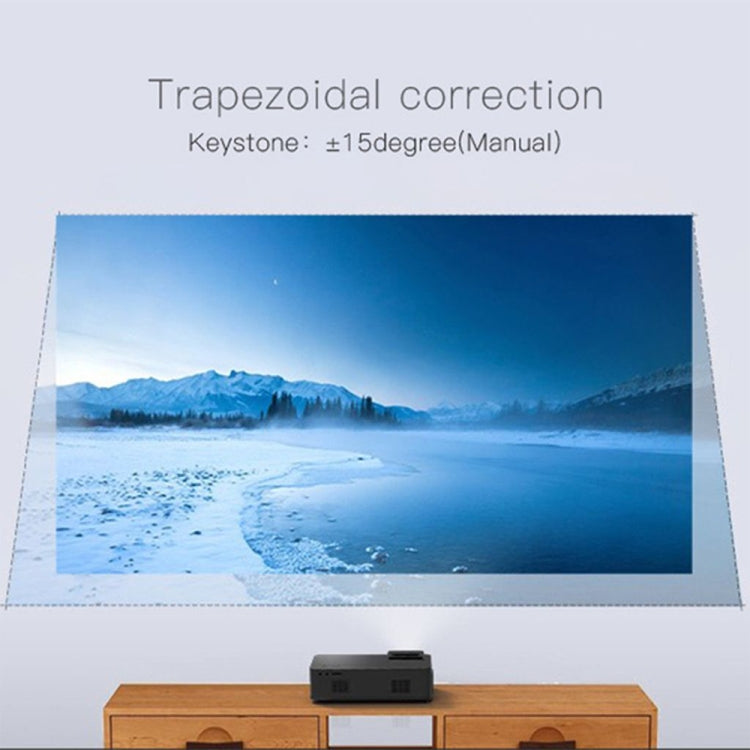 CM1 5.8 inch LCD TFT Screen 280 Lumens 1280x768P Smart Projector , Support HDMIx2, USB, SD, VGA, AV, TV, Audio Out(White)