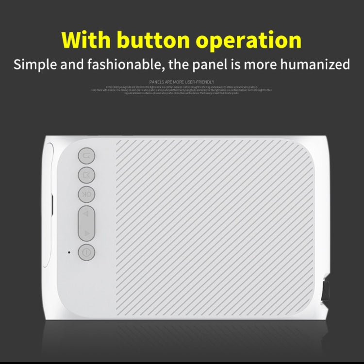 YG320 320*240 Mini LED Projector Home Theater, Support HDMI & AV & SD & USB (White)