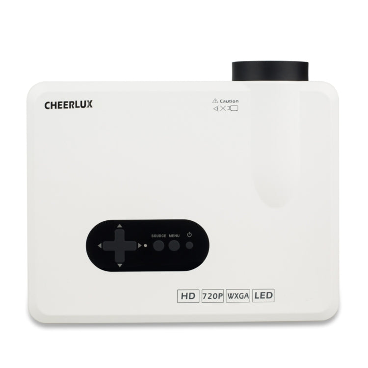 CL720 3000LM 1280x800 Home Theater LED Projector with Remote Controller, Support HDMI, VGA, YPbPr, Video, Audio, TV, USB Interfaces(White) - free shipping - PMC TechLife - Order now!