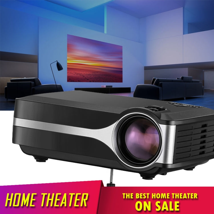 Wejoy L1 80 Lumens 4 inch LCD Technology HD 800*480 pixel Projector, VGA, HDMI(Black)