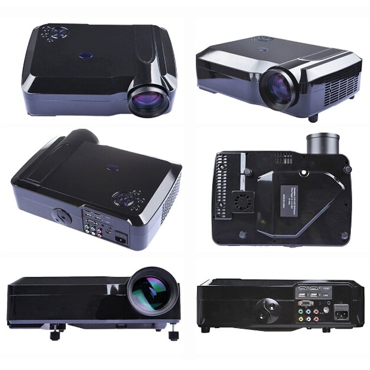 Wejoy L3 300ANSI Lumens 5.8 inch LCD Technology HD 1280*768 pixel Projector with Remote Control, VGA, HDMI(Black)
