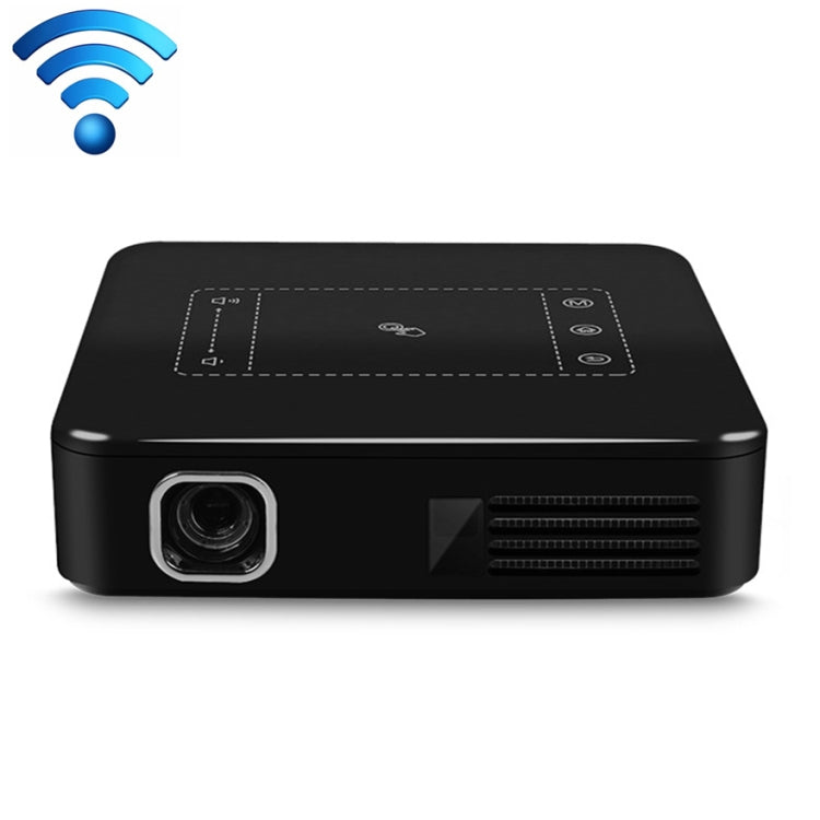 D13 2+16G 854 x 480 Android 7.1.2 Mini Pocket Projector 4K DLP Smart Handheld LED WIFI Home Theater Projector, Support USB / TF / HDMI