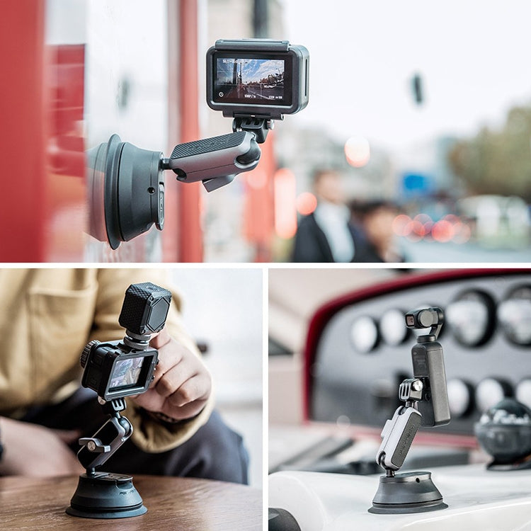 PGYTECH P-GM-132 Action Camera Suction Cup Phone Holder for DJI Osmo Action & GoPro 8/7(Silver) - free shipping - PMC TechLife - Order now!