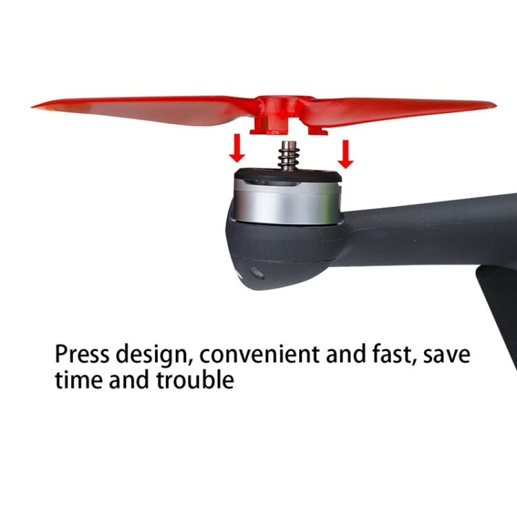 RCSTQ 2 Pairs Clear Color Quick-release Propellers for DJI FPV(Red) - by RCSTQ | Online Shopping South Africa | PMC Jewellery | Buy Now Pay Later Mobicred
