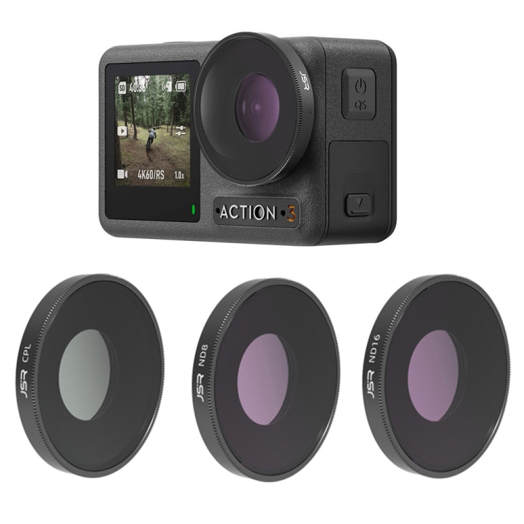 JSR 3 in 1 CPL ND8 ND16 Lens Filter For DJI Osmo Action 3