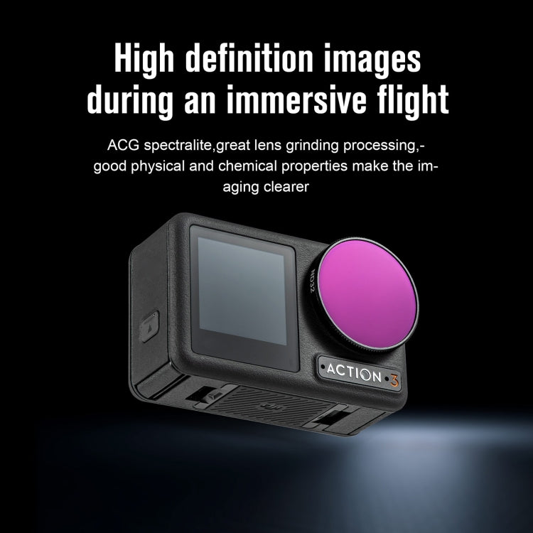 For DJI Action 3 STARTRC 4 in 1 ND16 + ND32 + ND64 + CPL Lens Filter - free shipping - PMC Jewellery - Order now!