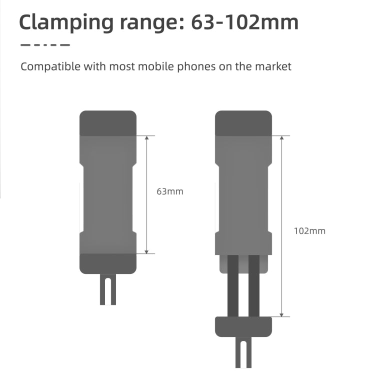 For DJI OSMO Pocket 3 Sunnylife Front Phone Holder Mount Handheld Tripod Expansion Brackets (Black) - Mount & Holder by Sunnylife | Online Shopping South Africa | PMC Jewellery | Buy Now Pay Later Mobicred