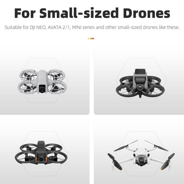 Sunnylife Drone Landing Pad 35cm Fast-Fold Double-Sided Leather Water-resistant Helipad for DJI Neo / Avata 1 / 2 / Mini Series (Yellow+Orange)