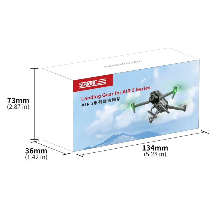 For DJI Air 3S / 3 STARTRC Folding Anti-fall Anti-dirt Heightened Landing Gear Training Rack (Grey) - free shipping - PMC TechLife - Order now!