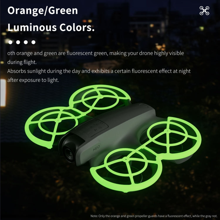 For DJI Neo STARTRC Drone Propeller Protective Guard Anti-collision Ring (Orange) - free shipping - PMC Jewellery - Order now!