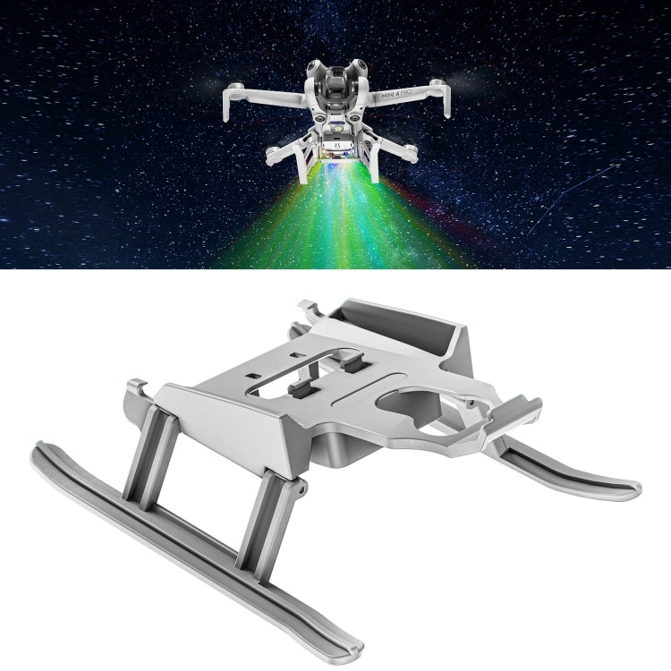 For DJI Mini 4 Pro STARTRC LED Light Folding Heightened Landing Gear Training Rack (Grey) - free shipping - PMC Jewellery - Order now!