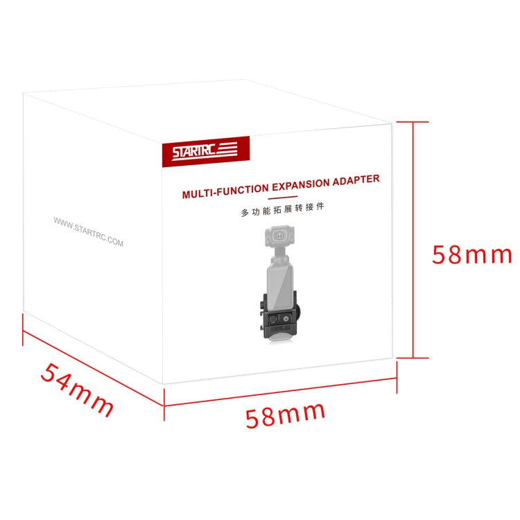 For DJI OSMO Pocket 3 STARTRC Multifunctional Fixed Mount Expansion Adapter Bracket (Black) - Mount & Holder by STARTRC | Online Shopping South Africa | PMC TechLife | Buy Now Pay Later Mobicred