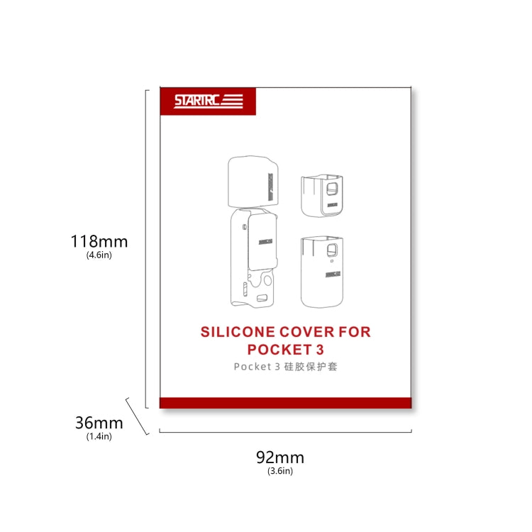 For DJI OSMO Pocket 3 STARTRC 5 in 1 Body Lens Handle Screen Silicone TPU Case (Black) - free shipping - PMC TechLife - Order now!