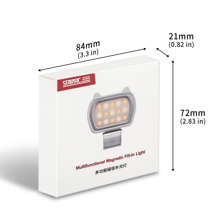 STARTRC Multi-functional Universal Cat-ears Magnetic Fill Light Beauty Selfie Light for DJI OM6/OM SE/OM 5/OM4 SE(Grey) - by STARTRC | Online Shopping South Africa | PMC TechLife | Buy Now Pay Later Mobicred