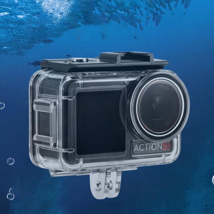 For DJI Osmo Action 5 Pro / 3 / 4 STARTRC 40m Underwater Water-resistant Housing Diving Case (Transparent)