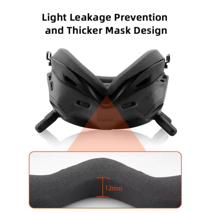 For DJI FPV Goggles V2 BRDRC Flying Glasses Protector Eyecups (Dark Grey) - free shipping - PMC Jewellery - Order now!