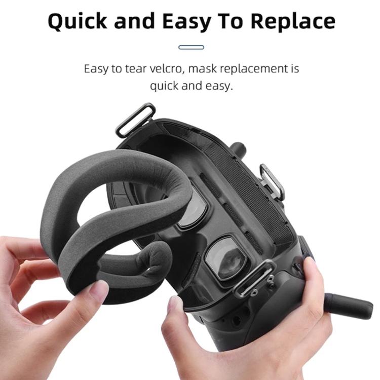 For DJI FPV Goggles V2 BRDRC Flying Glasses Protector Eyecups (Dark Grey) - free shipping - PMC Jewellery - Order now!