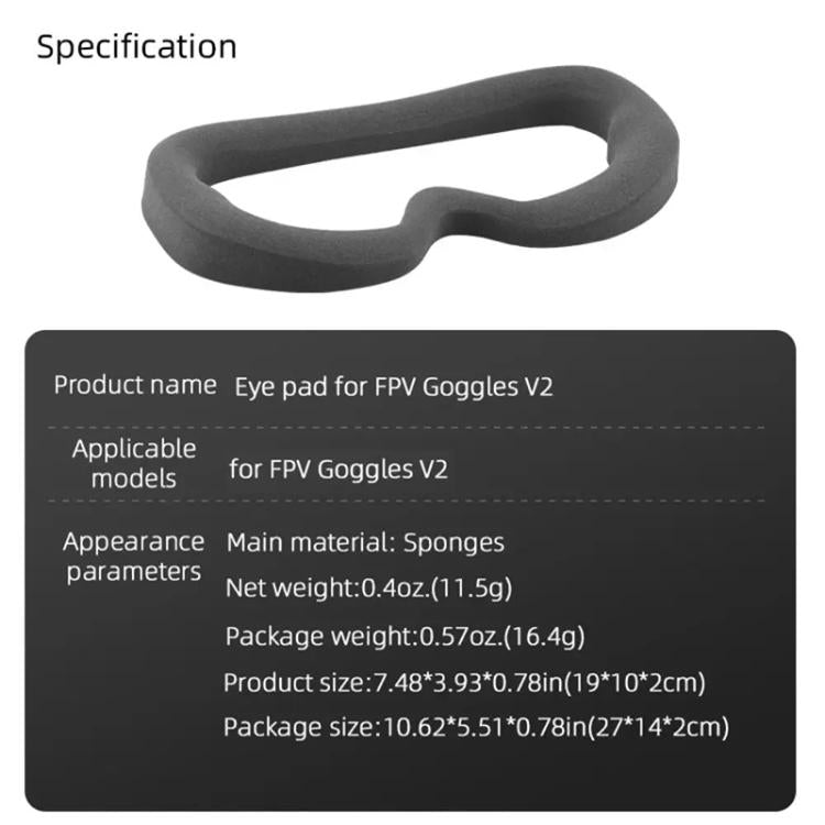 For DJI FPV Goggles V2 BRDRC Flying Glasses Protector Eyecups (Dark Grey) - free shipping - PMC Jewellery - Order now!