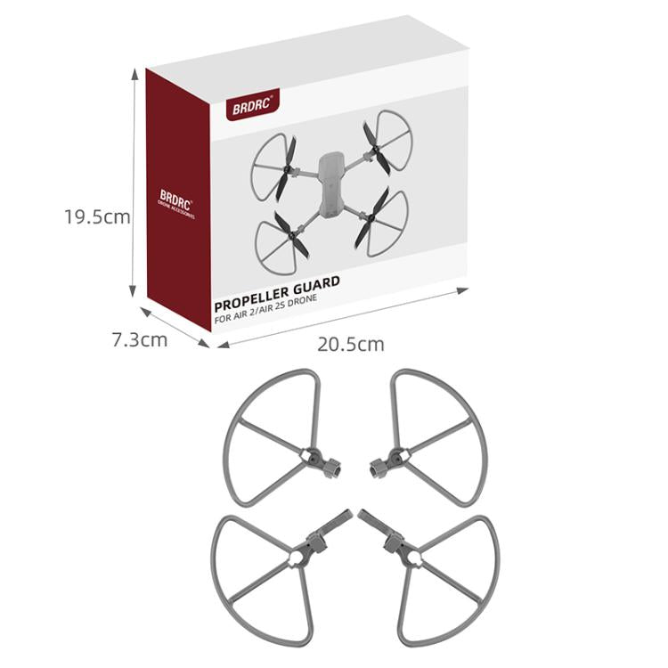 For DJI Mavic Air 2 / Air 2S BRDRC Drone Propeller Protective Guard Anti-collision Ring (Grey) - free shipping - PMC TechLife - Order now!