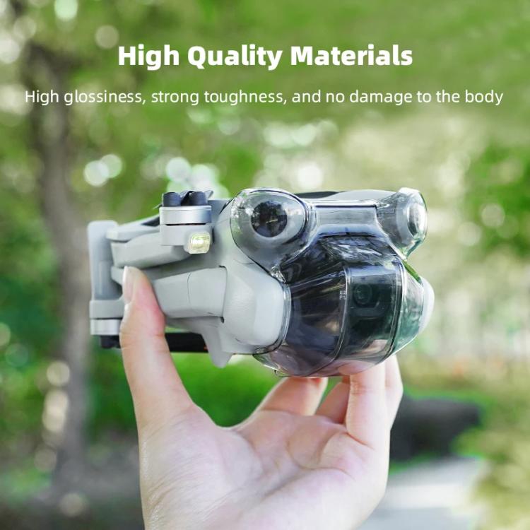 For DJI Mini 4 Pro BRDRC Lens Protective Cover Gimbal Cover (Transparent Black)