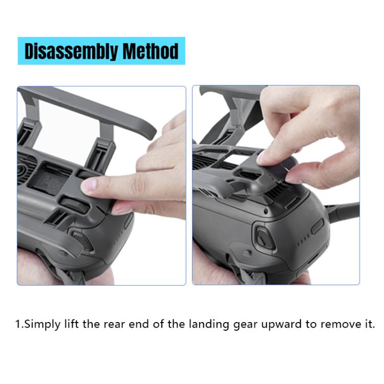 For DJI Mavic 4 Pro STARTRC Sled Anti-fall Anti-dirt Heightened Landing Gear Training Rack (Grey)
