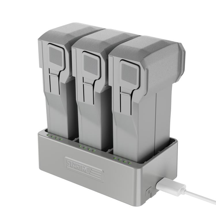 For DJI Mini 3 Pro STARTRC 3 in 1 Charging Butler Battery Charger (Grey)