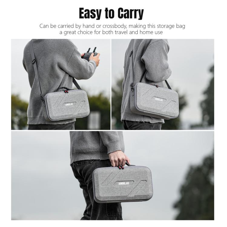 For DJI Flip STARTRC Shoulder Storage Bag Integrated Handbag (Grey)