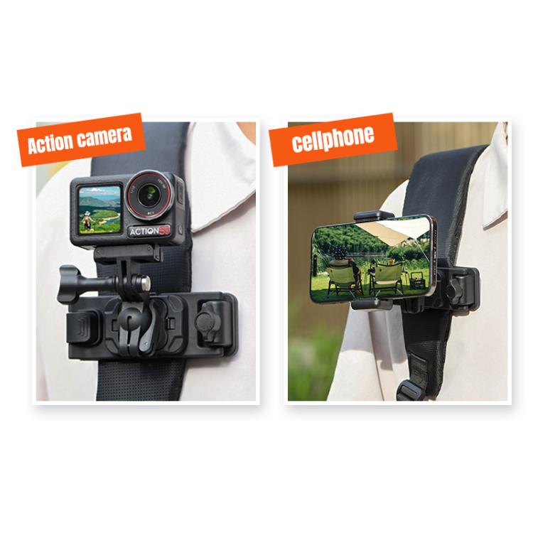 STARTRC Magnetic Backpack Clip Mount for DJI Osmo 360 / GoPro Action Cameras (Black)
