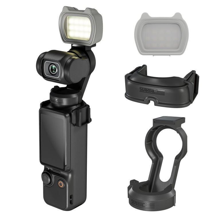 For DJI Pocket 3 STARTRC Cat-ears Magnetic Fill Light with Holder Clip Kit (Grey) - free shipping - PMC Jewellery - Order now!