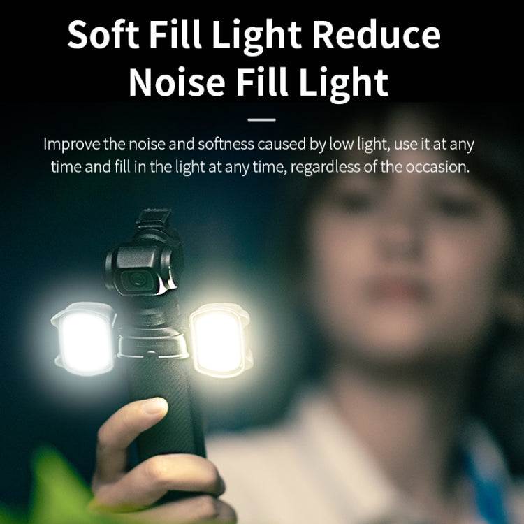 For DJI Pocket 3 STARTRC Cat-ears Magnetic Fill Light with Holder Clip Kit (Grey) - free shipping - PMC Jewellery - Order now!