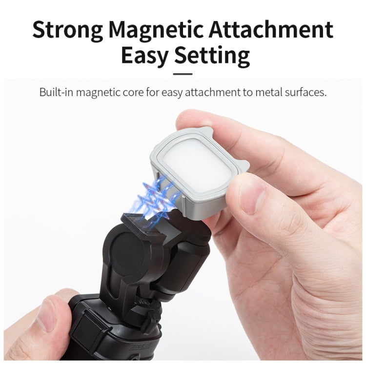 For DJI Pocket 3 STARTRC Cat-ears Magnetic Fill Light with Holder Clip Kit (Grey) - free shipping - PMC Jewellery - Order now!