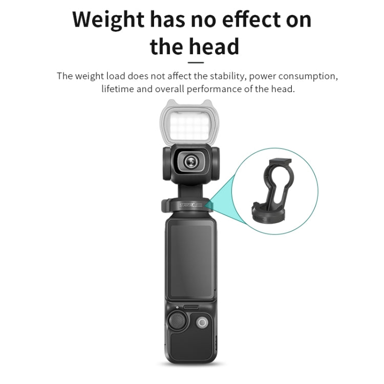 For DJI Pocket 3 STARTRC Cat-ears Magnetic Fill Light with Holder Clip Kit (Grey) - free shipping - PMC Jewellery - Order now!