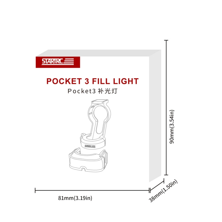 For DJI Pocket 3 STARTRC Cat-ears Magnetic Fill Light with Holder Clip Kit (Grey) - free shipping - PMC Jewellery - Order now!