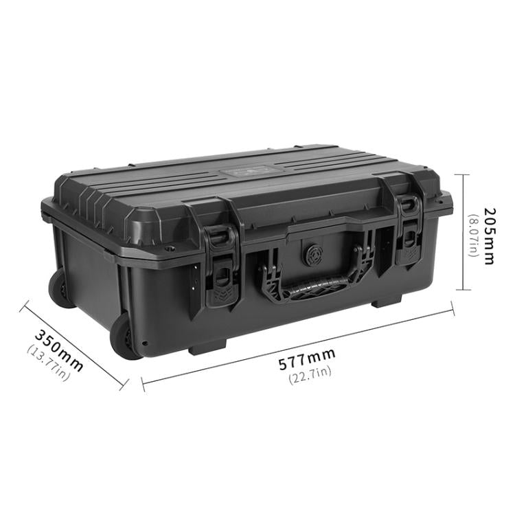 Portable Box Sealed Waterproof Trolley Suitcase For DJI Mavic 4 Pro / Mavic 3 / Air 3 (Black) - free shipping - PMC TechLife - Order now!