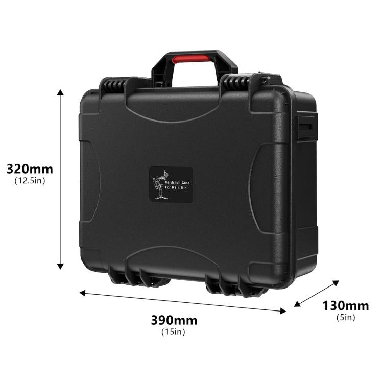 For DJI RS 4 Mini STARTRC PP Waterproof Shockproof Suitcase Portable Storage Box (Black) - free shipping - PMC Jewellery - Order now!