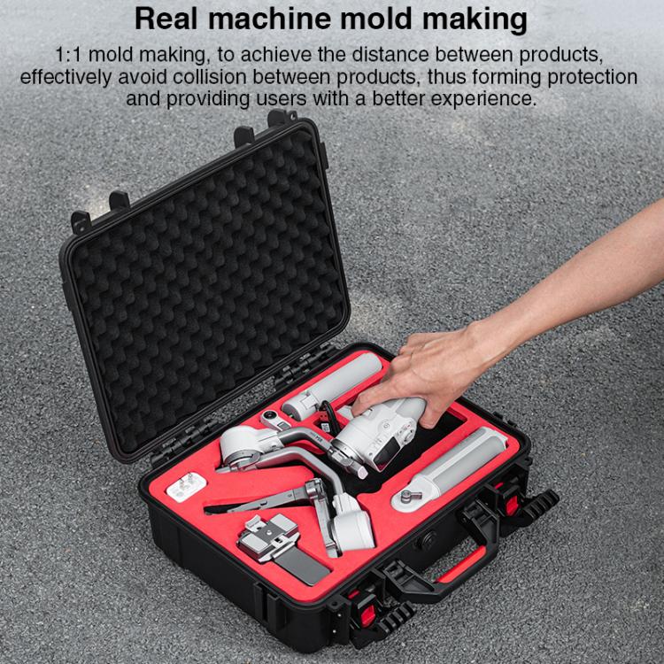 For DJI RS 4 Mini STARTRC PP Waterproof Shockproof Suitcase Portable Storage Box (Black) - free shipping - PMC Jewellery - Order now!