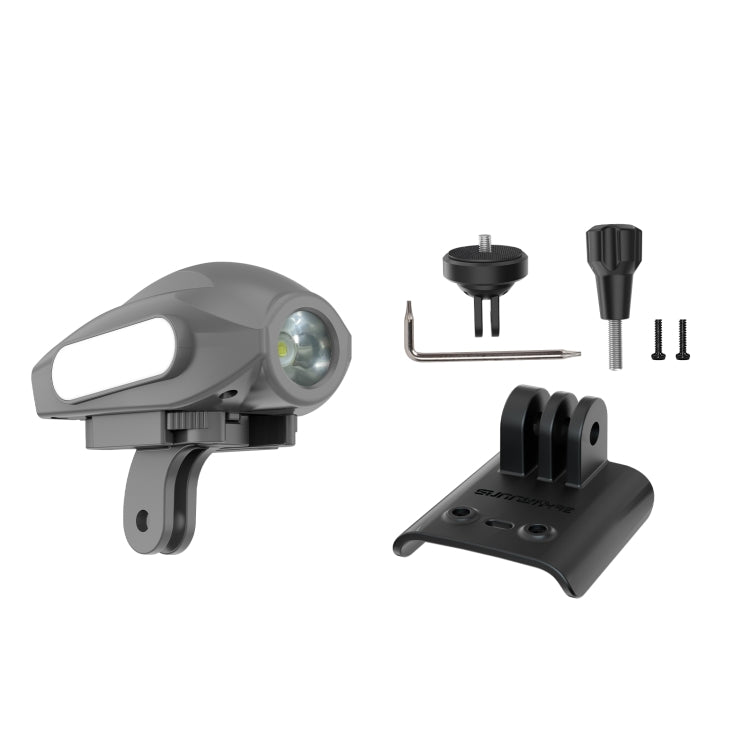 For DJI Avata 2 Sunnylife Action Camera Holder Mount Drone Light Bracket Lamp (Black) - Mount & Holder by Sunnylife | Online Shopping South Africa | PMC Jewellery | Buy Now Pay Later Mobicred