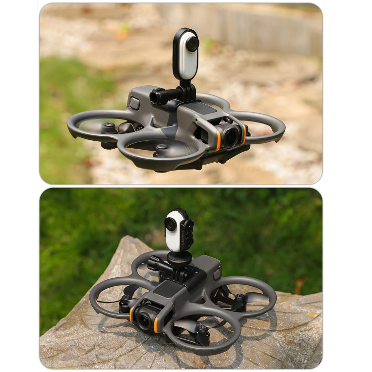 For DJI Avata 2 Sunnylife Action Camera Holder Mount Drone Light Bracket Lamp (Black) - Mount & Holder by Sunnylife | Online Shopping South Africa | PMC Jewellery | Buy Now Pay Later Mobicred