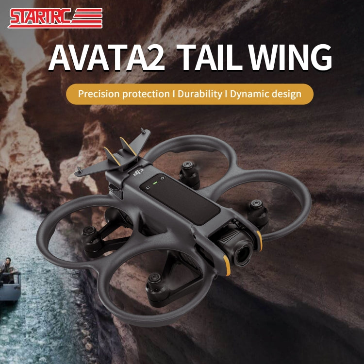 For DJI Avata 2 STARTRC Battery Quick-release Flying Tail Cover (Black)