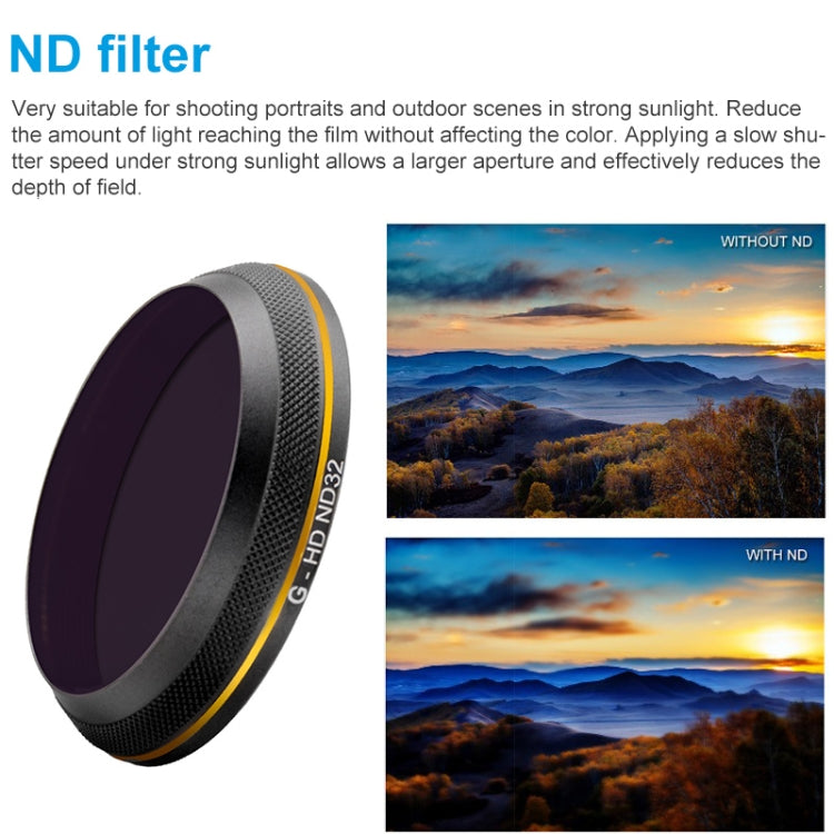 PGYTECH X4S-HD ND32 Gold-edge Lens Filter for DJI Inspire 2 / X4S Gimbal Camera Drone Accessories - free shipping - PMC Jewellery - Order now!