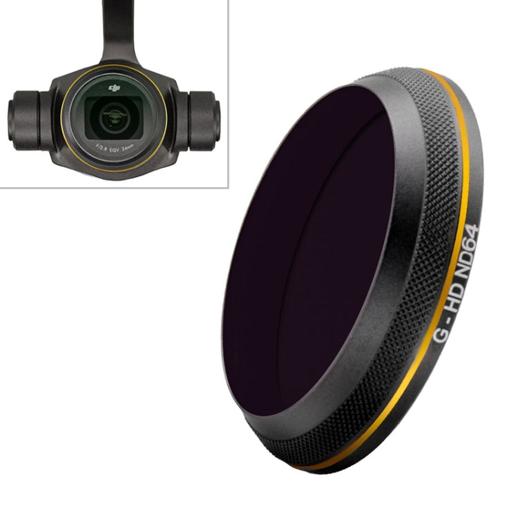 PGYTECH X4S-HD ND64 Gold-edge Lens Filter for DJI Inspire 2 / X4S Gimbal Camera Drone Accessories - by PGYTECH | Online Shopping South Africa | PMC Jewellery | Buy Now Pay Later Mobicred