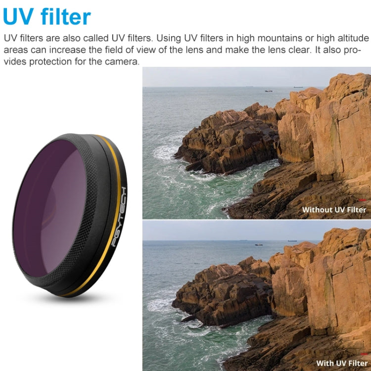 PGYTECH X4S-MRC UV Gold-edge Lens Filter for DJI Inspire 2 / X4S Gimbal Camera Drone Accessories - free shipping - PMC Jewellery - Order now!