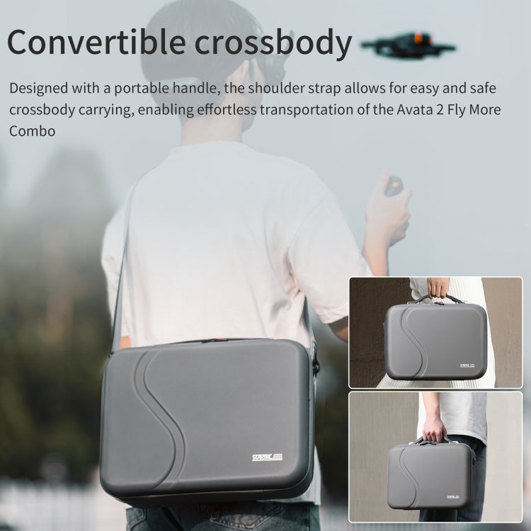 For DJI Avata 2 STARTRC WP2 Drone Handbag Messenger Storage Bag (Light Grey) - free shipping - PMC Jewellery - Order now!