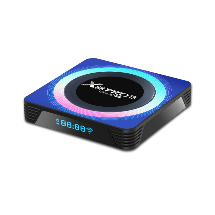 Acrylic X88 Pro 13 8K Ultra HD Android 13.0 Smart TV Box with Remote Control, RK3528 Quad-Core, 4G+32GB(AU Plug)
