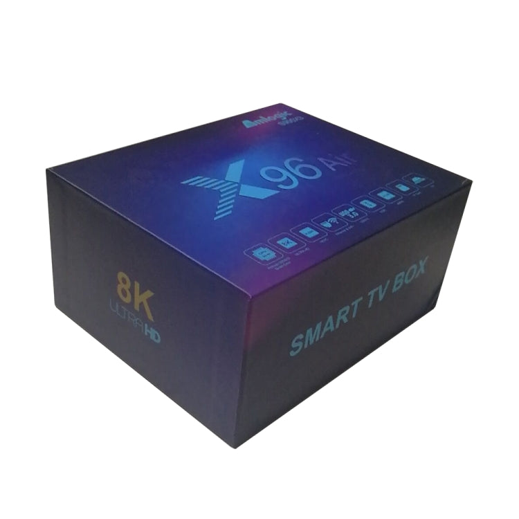X96 Air 8K Smart TV BOX Android 9.0 Media Player with Remote Control, Quad-core Amlogic S905X3, RAM: 4GB, ROM: 32GB, Dual Band WiFi, Bluetooth, EU Plug - Amlogic S905 by PMC TechLife | Online Shopping South Africa | PMC TechLife | Buy Now Pay Later Mobicred